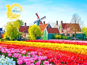 DU LỊCH CHÂU ÂU: PHÁP - ĐỨC - BỈ - HÀ LAN - LỄ HỘI HOA KEUKENHOF (THÁNG 3, 4/2020)