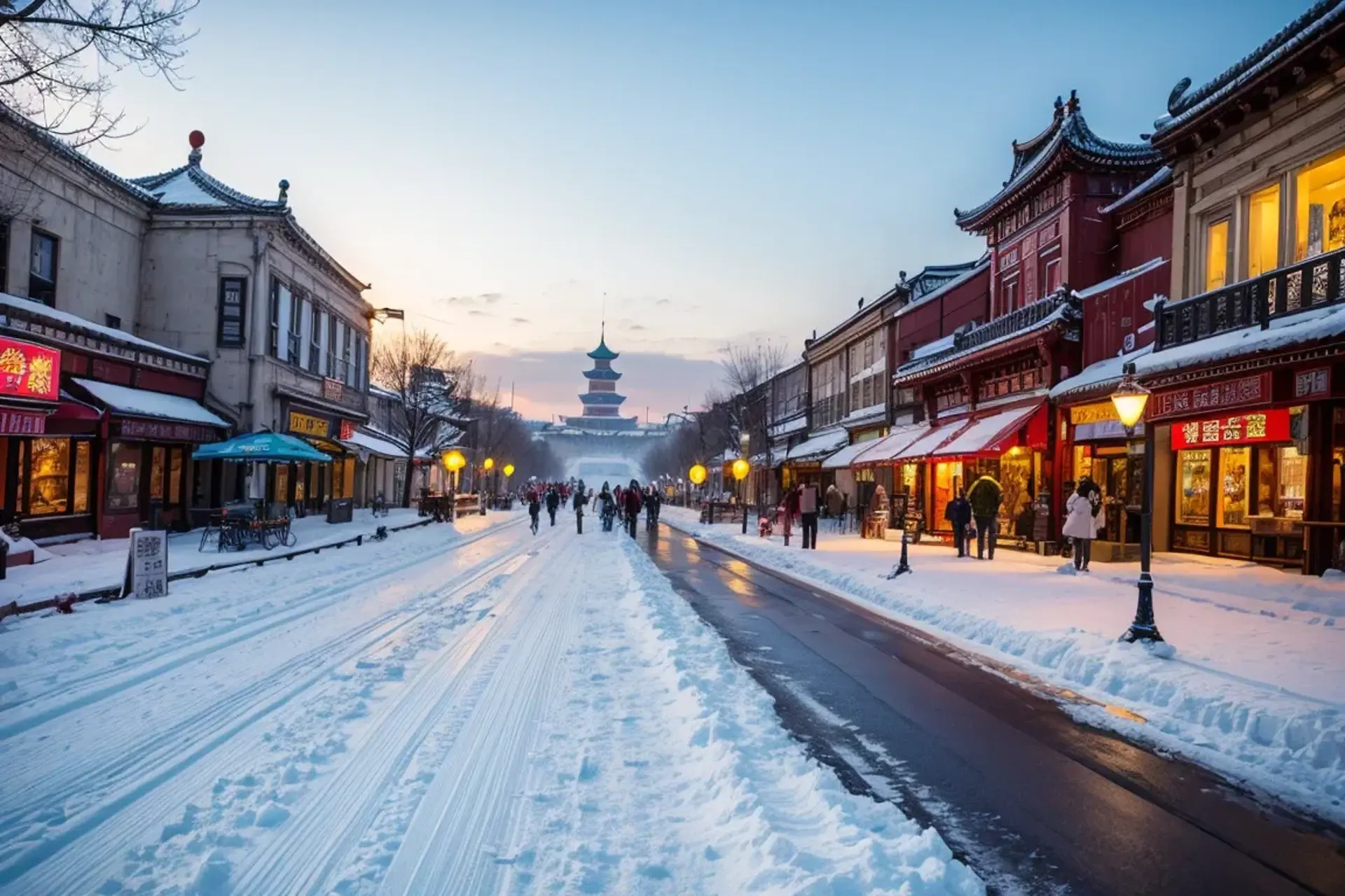 Phố đi bộ Trung tâm Cáp Nhĩ Tân – Hơi thở châu Âu giữa lòng Trung Quốc