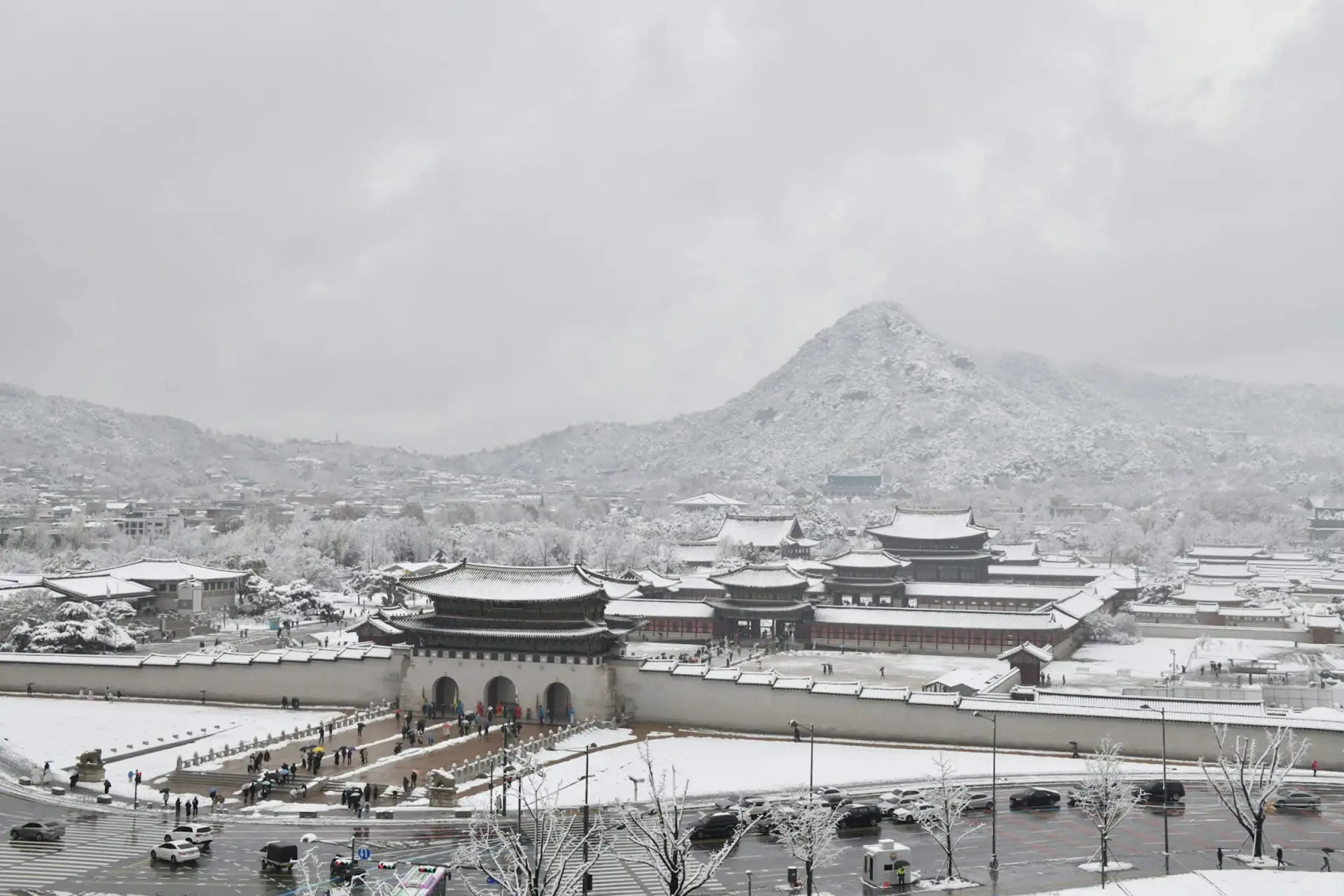 Gyeongbokgung mùa đông – Vẻ đẹp cổ kính phủ tuyết giữa lòng Seoul 2025